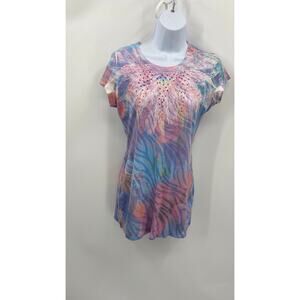Live to be Spoiled Tie-Dyed Shirt - Size Large, Multicolor